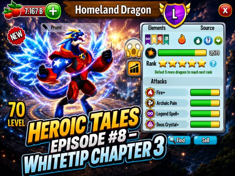 Dragon City MOD APK Heroic Tales Episode #8 – Whitetip Chapter 3