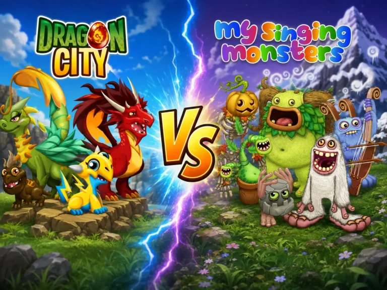 Dragon City MOD APK vs My Singing Monsters